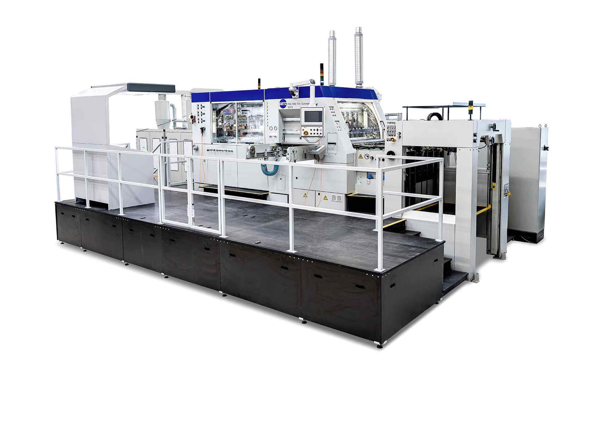 Automatic press for hot stamping foil Gietz