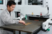 Foil embossing section with cliché mounting plate